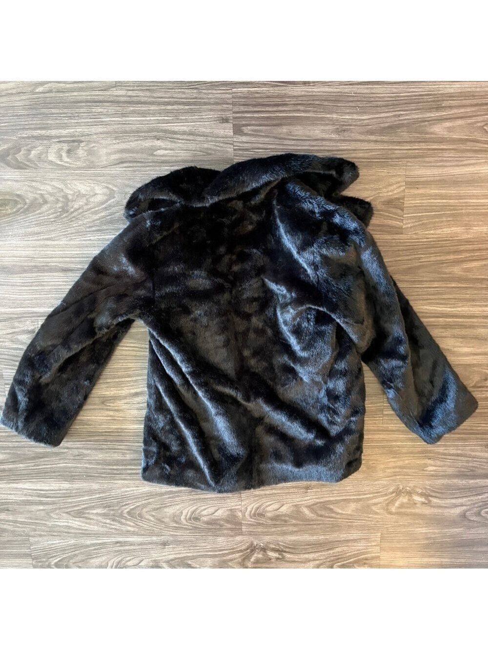 GUESS Women's Filomena Faux-Fur Jacket Black Cozy Medium - Picture 5 of 12